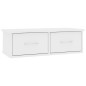 Wand-Schubladenregal Weiß 60x26x18,5 cm Holzwerkstoff Wand-Schubladenregal Weiß 60x26x18,5 cm Holzwerkstoff