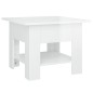 vidaXL Couchtisch Hochglanz-Weiß 55x55x42 cm Holzwerkstoff vidaXL Couchtisch Hochglanz-Weiß 55x55x42 cm Holzwerkstoff