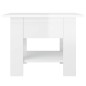 vidaXL Couchtisch Hochglanz-Weiß 55x55x42 cm Holzwerkstoff vidaXL Couchtisch Hochglanz-Weiß 55x55x42 cm Holzwerkstoff