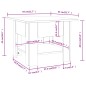 vidaXL Couchtisch Hochglanz-Weiß 55x55x42 cm Holzwerkstoff vidaXL Couchtisch Hochglanz-Weiß 55x55x42 cm Holzwerkstoff