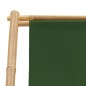Liegestuhl Bambus und Canvas Grün Liegestuhl Bambus und Canvas Grün