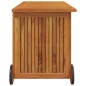 Gartentruhe mit Rollen 113x50x58 cm Massivholz Akazie Gartentruhe mit Rollen 113x50x58 cm Massivholz Akazie