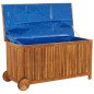 Gartentruhe mit Rollen 113x50x58 cm Massivholz Akazie Gartentruhe mit Rollen 113x50x58 cm Massivholz Akazie