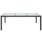 Garten-Esstisch Schwarz 200x150x74 cm Poly Rattan Garten-Esstisch Schwarz 200x150x74 cm Poly Rattan