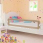 Kleinkind-Bettschutzgitter Taupe 180x42 cm Polyester Kleinkind-Bettschutzgitter Taupe 180x42 cm Polyester
