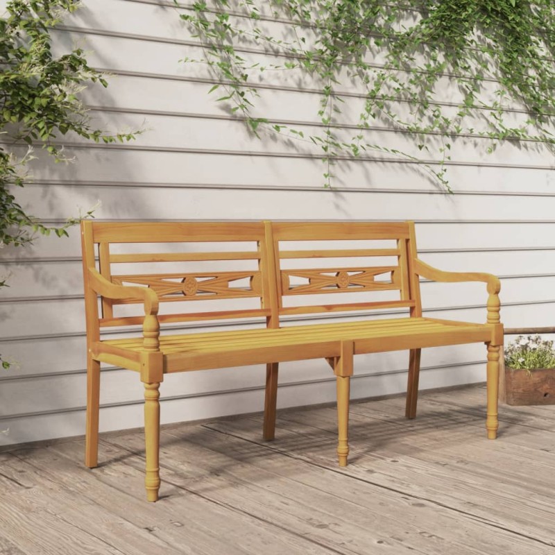 Batavia-Sitzbank 150 cm Massivholz Teak Batavia-Sitzbank 150 cm Massivholz Teak