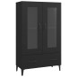 Highboard Schwarz 70x31x115 cm Holzwerkstoff Highboard Schwarz 70x31x115 cm Holzwerkstoff