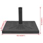 Sonnenschirmständer Quadratisch Schwarz 12 kg Sonnenschirmständer Quadratisch Schwarz 12 kg