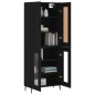 Highboard Schwarz 69,5x34x180 cm Holzwerkstoff Highboard Schwarz 69,5x34x180 cm Holzwerkstoff