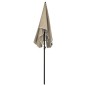 vidaXL Sonnenschirm mit Mast 200x130 cm Taupe vidaXL Sonnenschirm mit Mast 200x130 cm Taupe