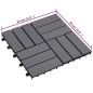vidaXL Terrassenfliesen 10 Stk. Grau 30×30 cm Massivholz Akazie vidaXL Terrassenfliesen 10 Stk. Grau 30×30 cm Massivholz Akazie
