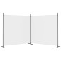 vidaXL 2-tlg. Paravent Weiß 348x180 cm Stoff vidaXL 2-tlg. Paravent Weiß 348x180 cm Stoff