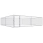 vidaXL Outdoor-Hundezwinger Verzinkter Stahl 4 x 4 x 1 m vidaXL Outdoor-Hundezwinger Verzinkter Stahl 4 x 4 x 1 m