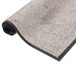 vidaXL Fußmatte 80x120 cm Grau