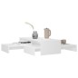 Satztisch-Set Weiß 100x100x26,5 cm Holzwerkstoff Satztisch-Set Weiß 100x100x26,5 cm Holzwerkstoff