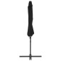 vidaXL Ampelschirm mit Stahlmast Schwarz 300 cm vidaXL Ampelschirm mit Stahlmast Schwarz 300 cm