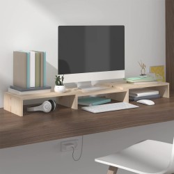 vidaXL Monitorständer 80x24x10,5 cm Massivholz Kiefer