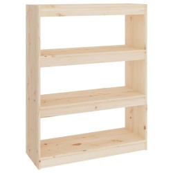 vidaXL Bücherregal Raumteiler 80x30x103,5 cm Massivholz Kiefer