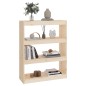 vidaXL Bücherregal Raumteiler 80x30x103,5 cm Massivholz Kiefer vidaXL Bücherregal Raumteiler 80x30x103,5 cm Massivholz Kiefer