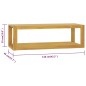 Wand-Badregal 110x45x35 cm Massivholz Teak Wand-Badregal 110x45x35 cm Massivholz Teak