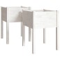 vidaXL Pflanzkübel 2 Stk. Weiß 50x50x70 cm Massivholz Kiefer vidaXL Pflanzkübel 2 Stk. Weiß 50x50x70 cm Massivholz Kiefer
