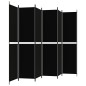 6-tlg. Paravent Schwarz 300x220 cm Stoff 6-tlg. Paravent Schwarz 300x220 cm Stoff