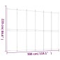 6-tlg. Paravent Schwarz 300x220 cm Stoff 6-tlg. Paravent Schwarz 300x220 cm Stoff
