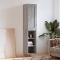 Highboard Grau Sonoma 34,5x34x180 cm Holzwerkstoff Highboard Grau Sonoma 34,5x34x180 cm Holzwerkstoff
