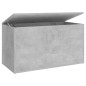 Aufbewahrungstruhe Betongrau 84x42x46 cm Holzwerkstoff Aufbewahrungstruhe Betongrau 84x42x46 cm Holzwerkstoff