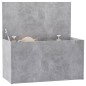 Aufbewahrungstruhe Betongrau 84x42x46 cm Holzwerkstoff Aufbewahrungstruhe Betongrau 84x42x46 cm Holzwerkstoff