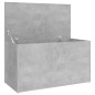 Aufbewahrungstruhe Betongrau 84x42x46 cm Holzwerkstoff Aufbewahrungstruhe Betongrau 84x42x46 cm Holzwerkstoff