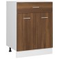 Unterschrank mit Schublade Braun Eichen-Optik 60x46x81,5 cm Unterschrank mit Schublade Braun Eichen-Optik 60x46x81,5 cm