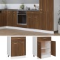 Unterschrank mit Schublade Braun Eichen-Optik 60x46x81,5 cm Unterschrank mit Schublade Braun Eichen-Optik 60x46x81,5 cm