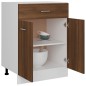 Unterschrank mit Schublade Braun Eichen-Optik 60x46x81,5 cm Unterschrank mit Schublade Braun Eichen-Optik 60x46x81,5 cm