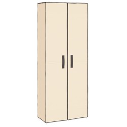 vidaXL Schuhschrank Creme 60x30x166 cm Stoff