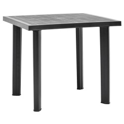 Gartentisch Anthrazit 80 x 75 x 72 cm Kunststoff