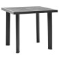 Gartentisch Anthrazit 80 x 75 x 72 cm Kunststoff Gartentisch Anthrazit 80 x 75 x 72 cm Kunststoff