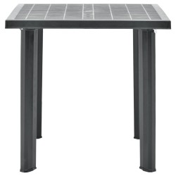 Gartentisch Anthrazit 80 x 75 x 72 cm Kunststoff