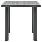 Gartentisch Anthrazit 80 x 75 x 72 cm Kunststoff Gartentisch Anthrazit 80 x 75 x 72 cm Kunststoff