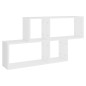 Wandregal Weiß 100x18x53 cm Holzwerkstoff Wandregal Weiß 100x18x53 cm Holzwerkstoff