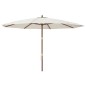 vidaXL Sonnenschirm mit Holzmast Sandfarben 400x273 cm vidaXL Sonnenschirm mit Holzmast Sandfarben 400x273 cm
