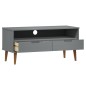 vidaXL TV-Schrank MOLDE Grau 106x40x49 cm Massivholz Kiefer vidaXL TV-Schrank MOLDE Grau 106x40x49 cm Massivholz Kiefer