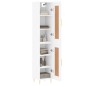 Highboard Weiß 34,5x34x180 cm Holzwerkstoff Highboard Weiß 34,5x34x180 cm Holzwerkstoff