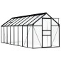 Gewächshaus Anthrazit Aluminium 9,31 m² Gewächshaus Anthrazit Aluminium 9,31 m²