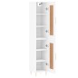 Highboard Weiß 34,5x34x180 cm Holzwerkstoff Highboard Weiß 34,5x34x180 cm Holzwerkstoff