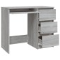 Schreibtisch Grau Sonoma 90x45x76 cm Holzwerkstoff Schreibtisch Grau Sonoma 90x45x76 cm Holzwerkstoff