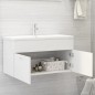 Waschbeckenunterschrank Weiß 90x38,5x46 cm Holzwerkstoff Waschbeckenunterschrank Weiß 90x38,5x46 cm Holzwerkstoff