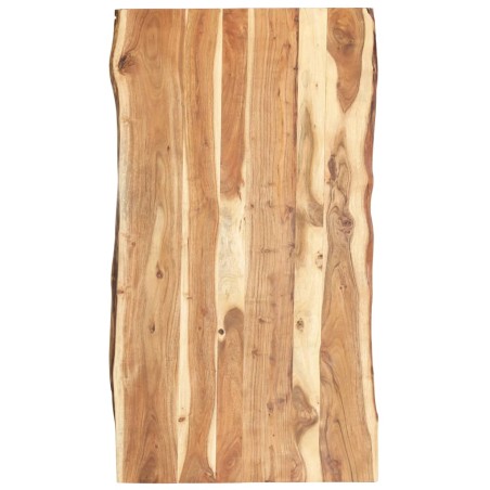 Tischplatte Massivholz Akazie 118x(50-60)x3,8 cm