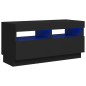 vidaXL TV-Schrank mit LED-Leuchten Schwarz 80x35x40 cm vidaXL TV-Schrank mit LED-Leuchten Schwarz 80x35x40 cm