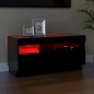vidaXL TV-Schrank mit LED-Leuchten Schwarz 80x35x40 cm vidaXL TV-Schrank mit LED-Leuchten Schwarz 80x35x40 cm